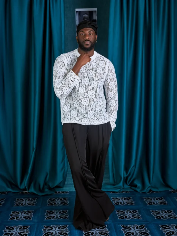 Aso Odun 2 Piece Mix-Match White And Black Lace