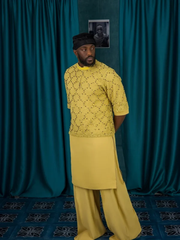 Aso Odun 3 Piece Layered Yellow Monochrome