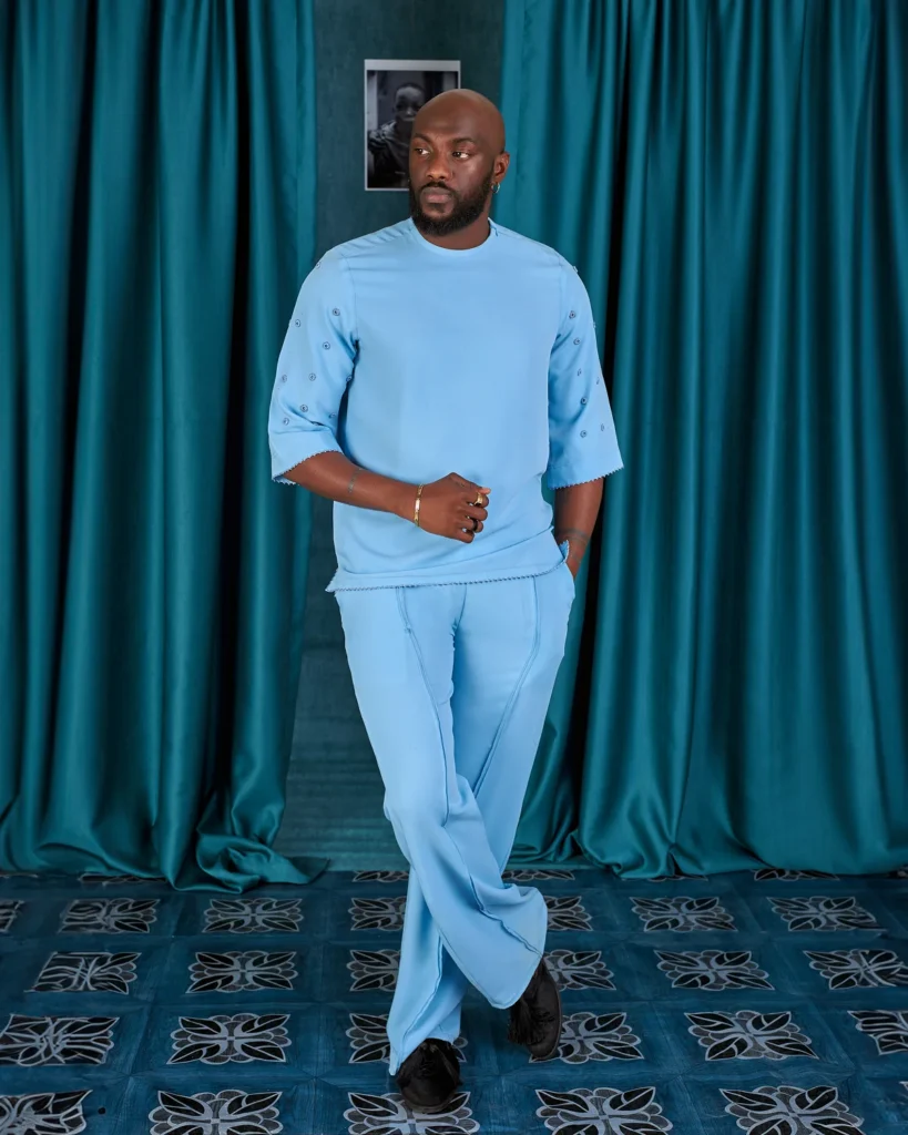 Aso Odun 3 Piece Monochrome Sky Blue