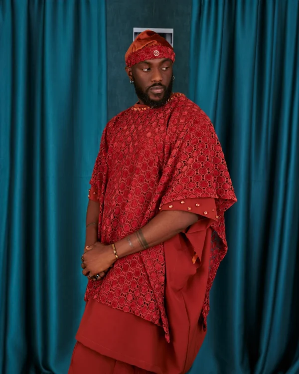 Aso Odun Layered 3 Piece Orange