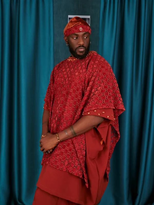 Aso Odun Layered 3 Piece Orange