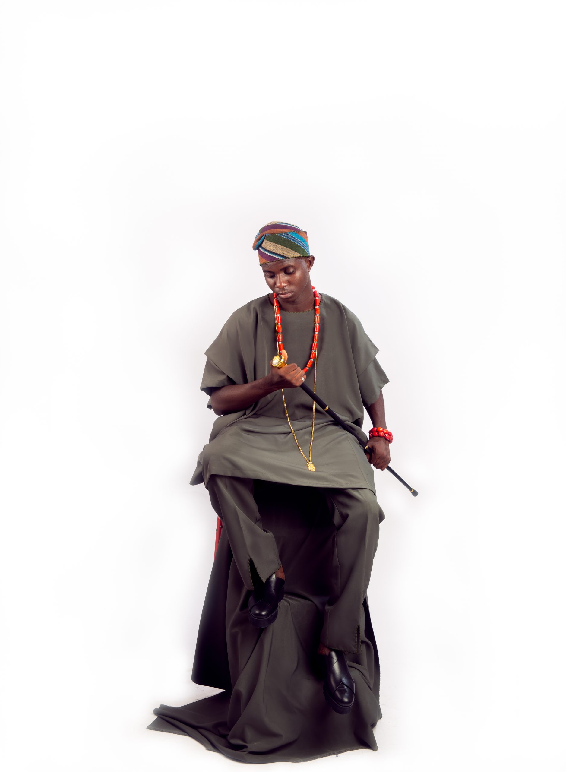 Gbajumo army-green artistry ensemble