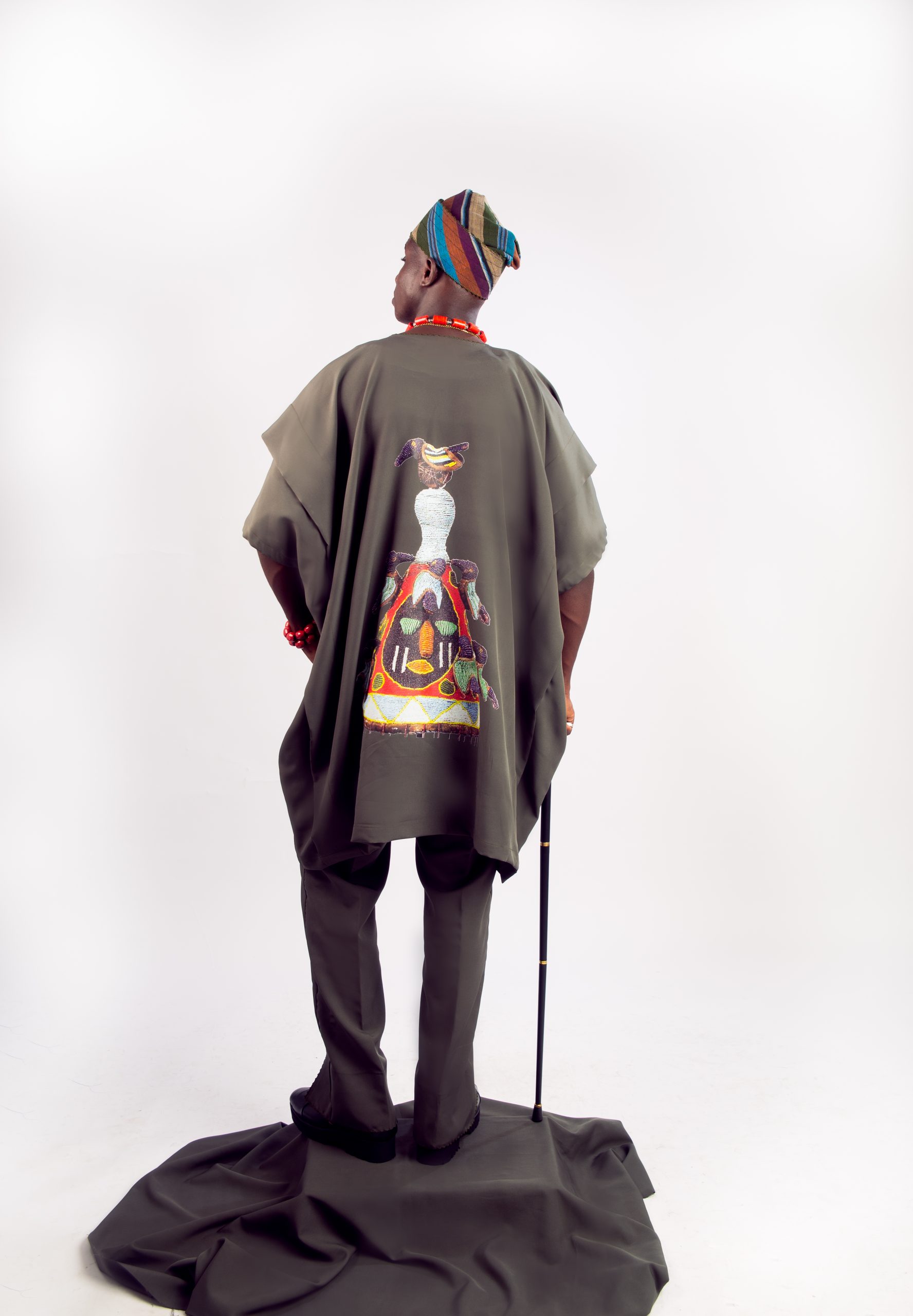 Gbajumo army-green artistry ensemble