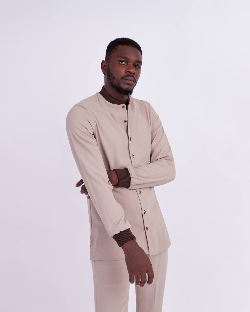 Patrickslim 2-piece Mix and Match Beige Crêpe
