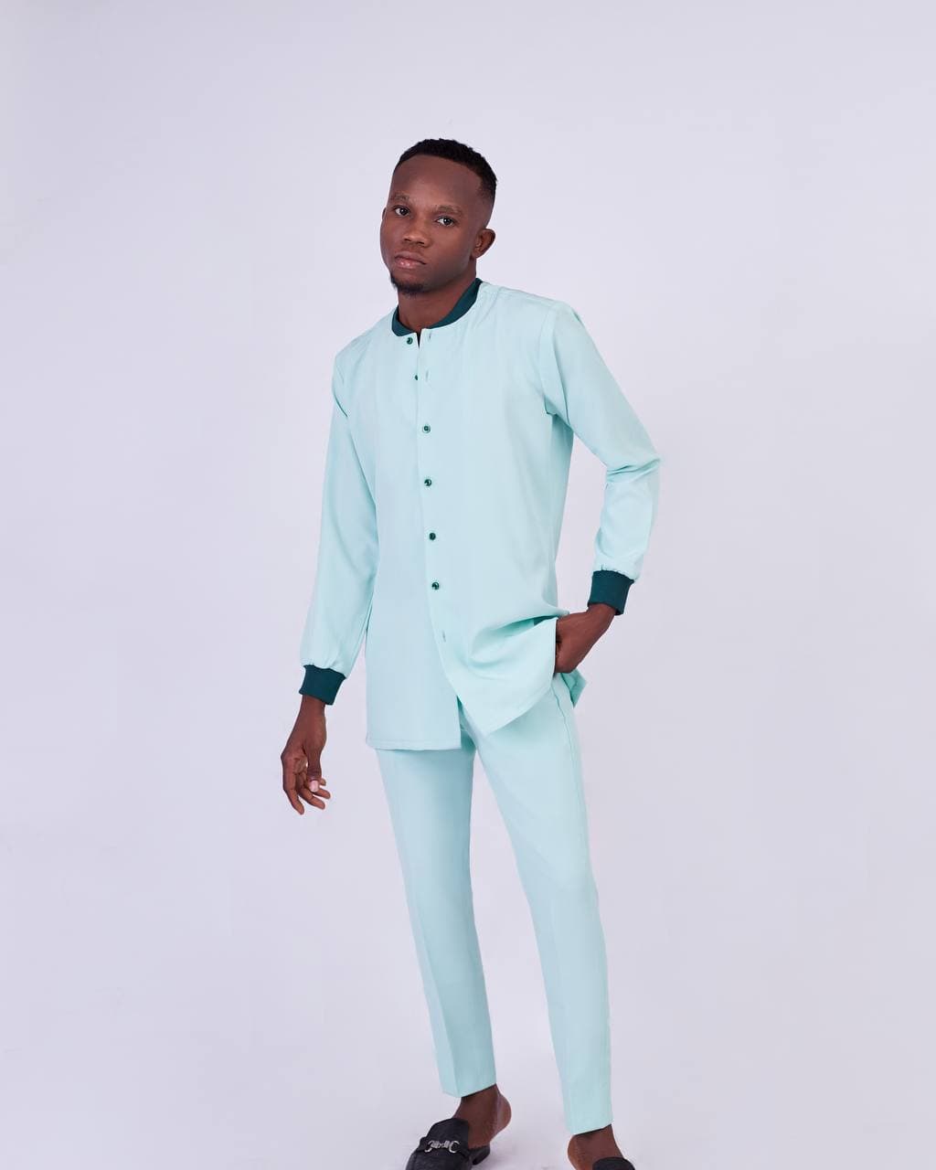 Patrickslim 2-piece Mix and Match mint green Crêpe