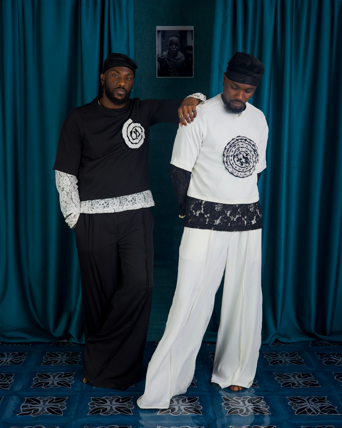 Aso Odun 3-Piece Navy bespoke handcrafted African attire by Patrick Slim